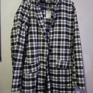 Rue21 Black and White Checkered Blazer